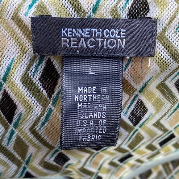 KENNETH COLE REACTION Diamond Sleeveless Top SZ L - Picture 4 of 6